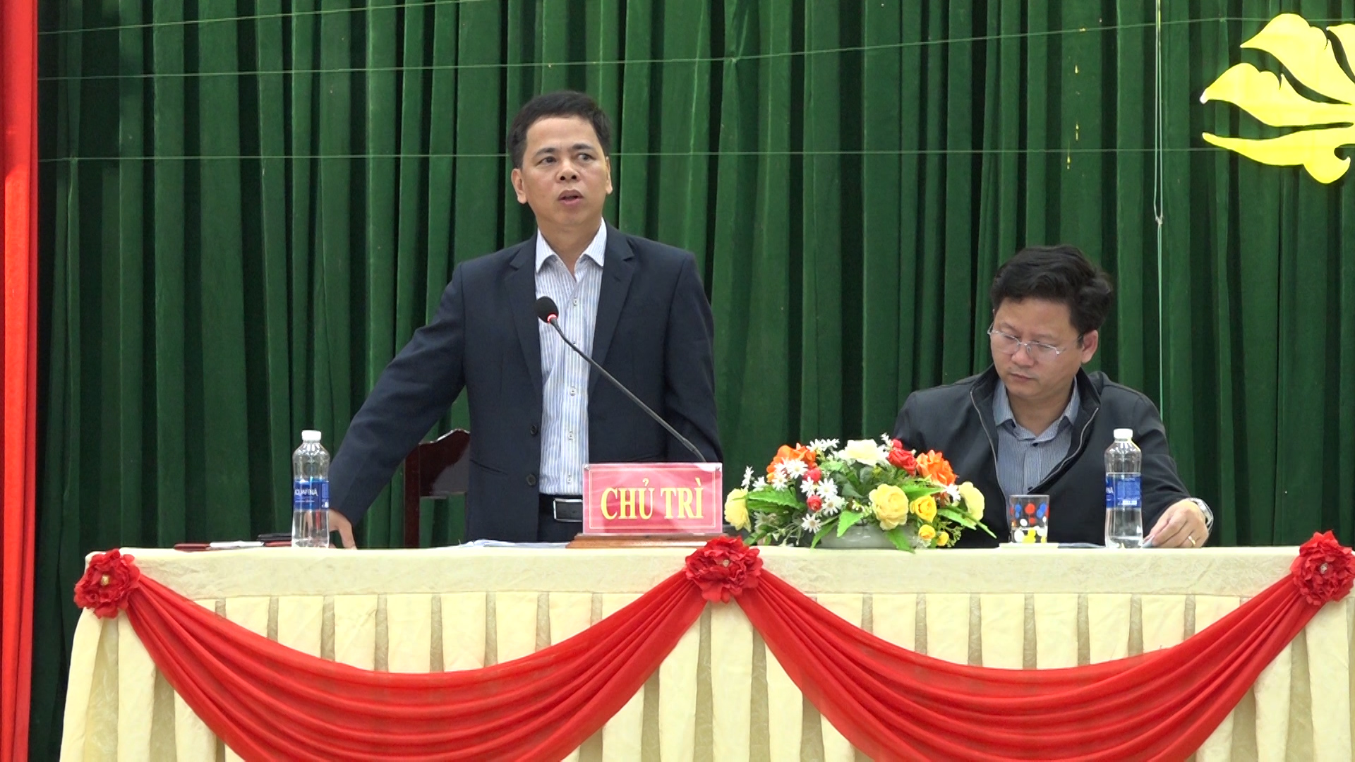 Đ/c Dương Viết Hải-UVBTV Huyện ủy, Phó Chủ tịch UBND huyện gợi ý thảo luận 