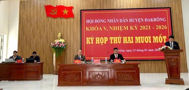 Hội đồng nhân dân huyện Đakrông tổ chức kỳ họp chuyên đề để quyết định nhiều nội dung qua trọng